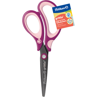 PELIKAN Schere spitz Griffix 819039 sweet berry, Rechtshänder