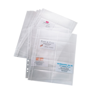 SIGEL Cartes visite pochette 90x58mm VZ351 2-reihig, A-Z 10 pcs.