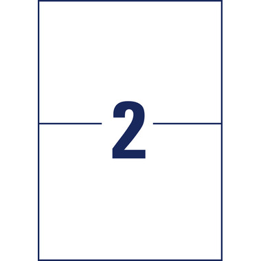 AVERY ZWECKFORM Étiquettes L8002-10 Antimic. 210x148mm blanc
