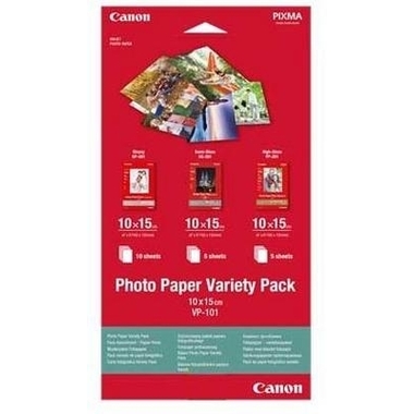 CANON Pro Photo Pap.Variety Pack A4 PVP201PRO InkJet 15 feuilles