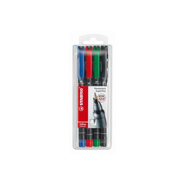 STABILO OHP Pen permanent 0,4mm 841 / 4 4 pcs., case