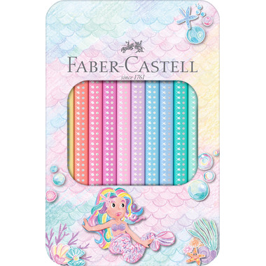 FABER-CASTELL Crayon Jumbo Sparkle 210910 pastel 10 pièces