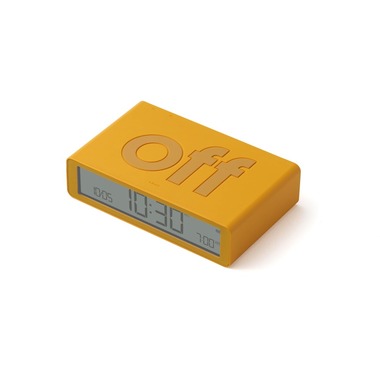 Lexon Flip Classic Yellow Digital Alarm Clock