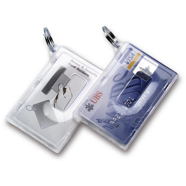 RIEFFEL SWITZERLAND Badge Holder KT 1070 SB/2 trasparente 2 pezzi