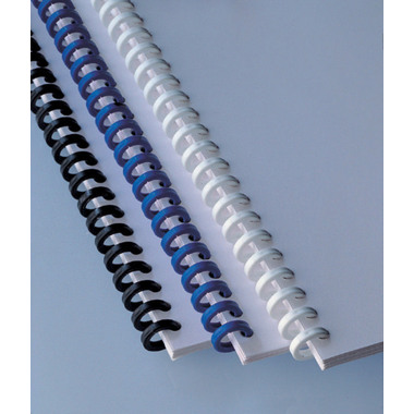 GBC Baguettes de reliure 8mm A4 388002E blanc, 34 anneaux 50 pcs.