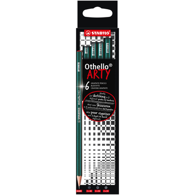STABILO Bleistifte Othello Arty Hard 282/6-21-2-2 4H, 3H, 2H 6 Stück