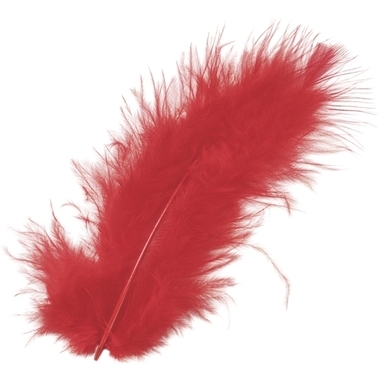 KNORR PRANDELL Marabufedern 10cm 216619150 rot 15 Stück