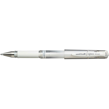 UNI-BALL Signo Broad 1mm UM-153 WHITE weiss-pastell