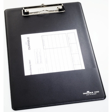 DURABLE Klemmbrett A4 235001 schwarz hoch