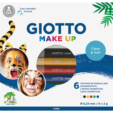 GIOTTO Schminkstifte Make-Up F474200 Basic Pencil 6 Stück