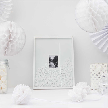 RICO DESIGN Cornice libro 30x40cm 500189 inkl. 70 Cuori bianco