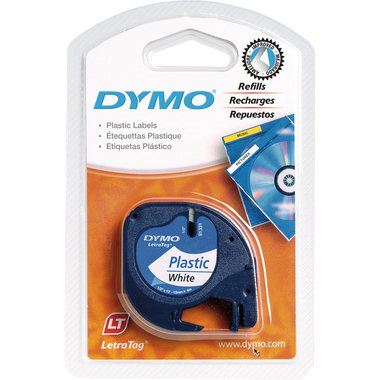 DYMO Nastro LetraTag bianco S0721660 Plastica 12mmx4m