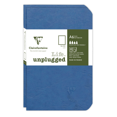 CLAIREFONTAINE AGEBAG Set 2 cahiers 9X14cm 734184C ligné bleu 48 feuilles