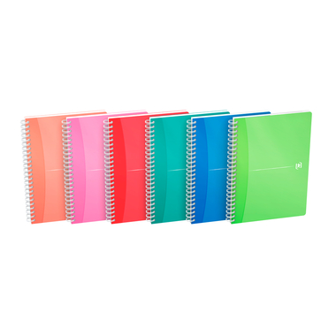 OXFORD Carnet spirale MyColours A5 100104780 ligné 7mm, 90g, 90flls. 5 pc.