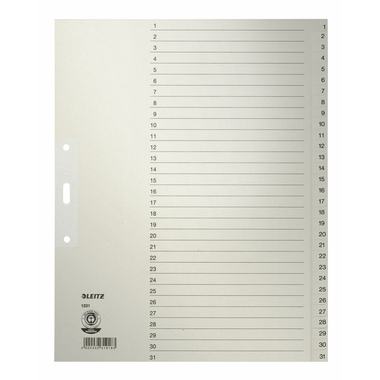 LEITZ Register Tauenpapier A4 1231-00-85 1-31 31-teilig