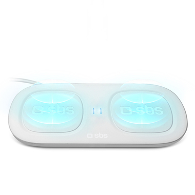 Caricatore da tavolo wireless doppio