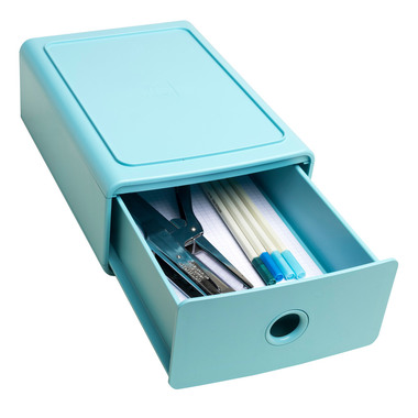 EXACOMPTA Schubladenbox Skandi A5+ 315433D frostblau 1 Schublade