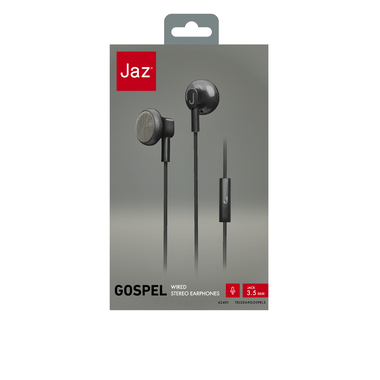 Kabel-Headset mit Anrufannahme/Beendigen-Taste, integriertem Mikrofon und 3,5-mm-Klinkenkabel