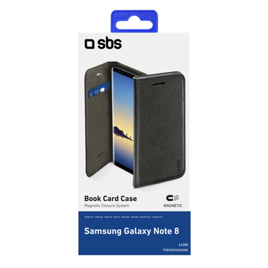 Black book-style case with credit card slot for Samsung Galaxy Note 8 DE <strong class=description-headline>More memory for your handset</strong>Give your mobile phone the capacity to store more music, data or programs with this handy 1GB microSD memory card.