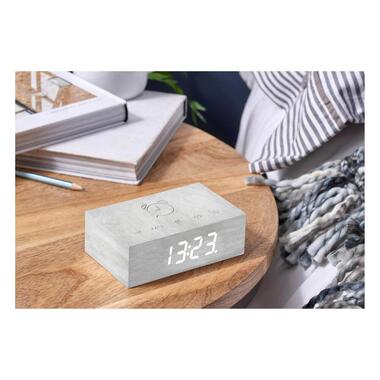 Sveglia Digitale Gingko Flip Click Clock Bianco