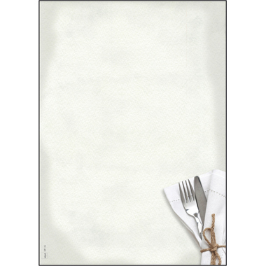 SIGEL Motiv-Papier A4 DP125 Menü Speisen 90g,50 Blatt