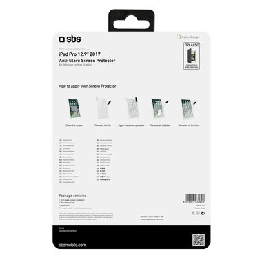 Film protecteur SBS PVC pour iPad Pro 12,9” 2017