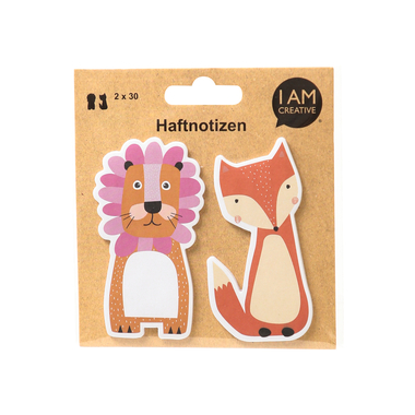I AM CREATIVE Note adesive MAA4086.87 Animali 60 fogli