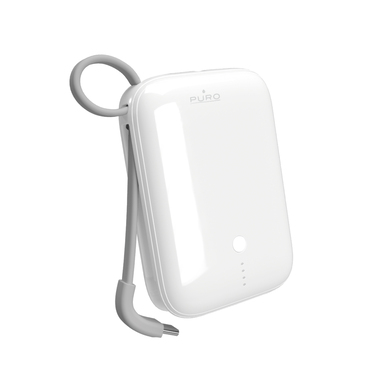 Ricarica rapida e senza ingombri: con cavo USB-C Power Delivery da 20W integrato ed uscite USB-A / USB-C per ricariche multiple