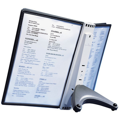 DURABLE Sichttafelsystem SHERPA Soho 554001 schwarz mit 5 Sichttafeln A4