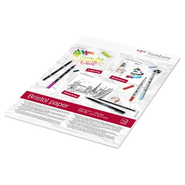 TOMBOW Zeichenblock Bristol A5 PB-MARK-5 hellweiss, 250g 25 Blatt