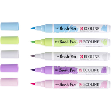 TALENS Ecoline Brush Pen Set 11509931 pastel 5 pcs.