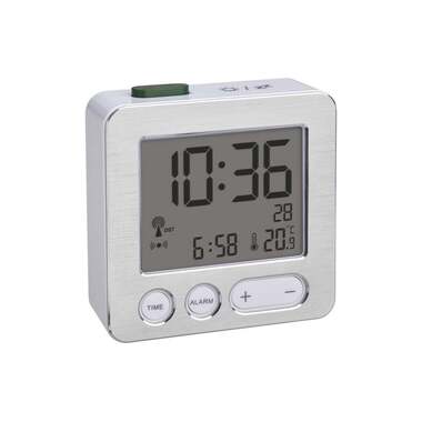 Sveglia Radio TFA Dostmann Argento