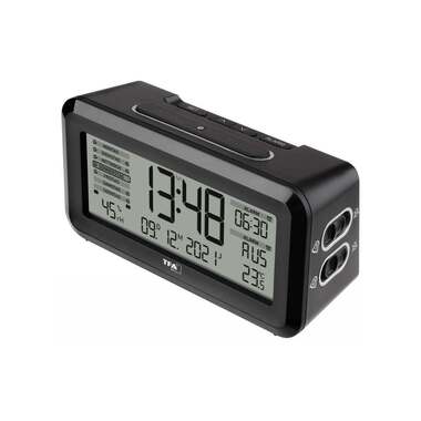 TFA Dostmann Sveglia Radio Boxx2 Nero