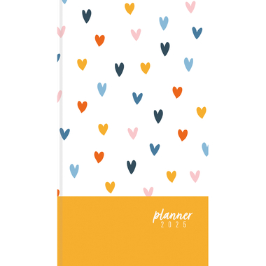 SIMPLEX Agenda Ladytimer 2025 40530.25 1S/2P Hearts ML 8.7x15.3cm