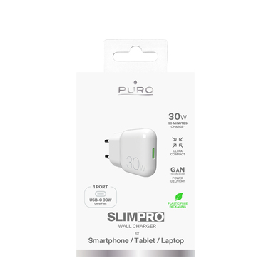 Slim Pro Ultra-Slim 30w Wall Charger | Puro