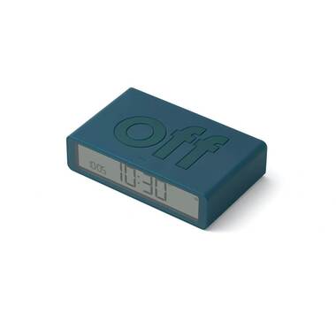 Lexon Digital Alarm Clock Flip Classic Blue