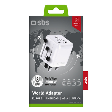 2500 W universal adapter with international plugs | SBS
