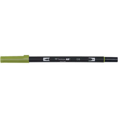 TOMBOW Dual Brush Pen ABT 158 oliva scuro