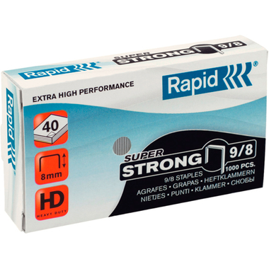 RAPID Agrafes SuperStrong 9/8mm 24871000 galvanisé 5000 pcs
