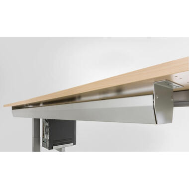 APOLLO Kabelwanne 126cm VKC16/S grau, für 160cm Tische