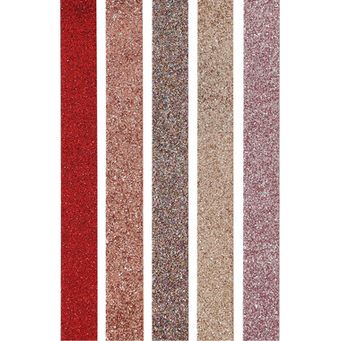 I AM CREATIVE Washi Tape Set 15mmx3m 4085.1 Glitter 5 pezzi