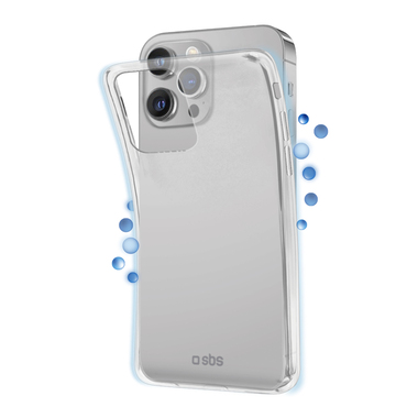 Coque souple, transparente et anti - microbes pour iPhone 13