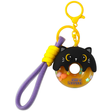 I-TOTAL Schlüsselanhänger Donut XL3153 Black Cat