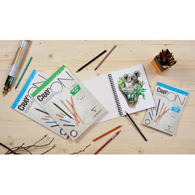 CLAIREFONTAINE Cray'On A4 975027C Weiss 30 Blatt