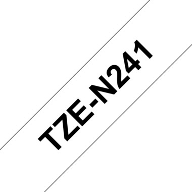 PTOUCH Nastro,non lam. nero/bianco TZe-N241 PT-300 18 mm
