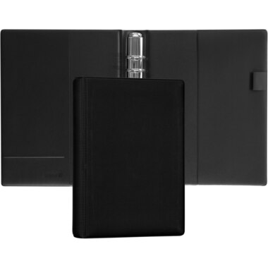 SUCCES Agenda A5 racc.anelli 84716602U plastico nero 18.5x23.6cm