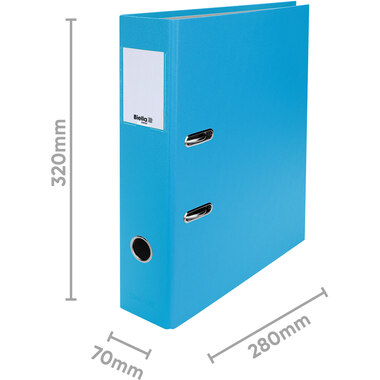 BIELLA Ordner Plasticolor 7cm 10740706U hellblau A4