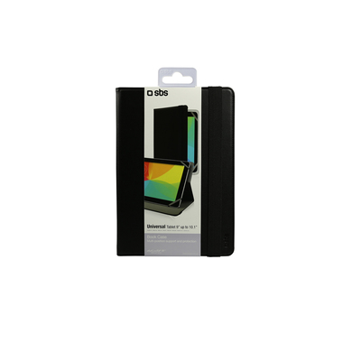 Custodia Universale a libro Book con funzione stand per Tablet 9"-10.1" , Colore Nero