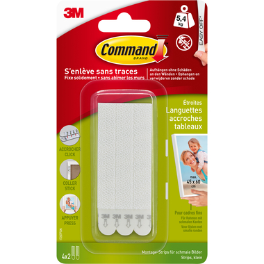 3M Command Montagestreifen M 17207 bis 5,4 kg 4 Stück