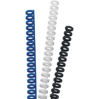 GBC Dorsini rilegafogli 12mm A4 388064E nero, 34 anelli 50 pezzi